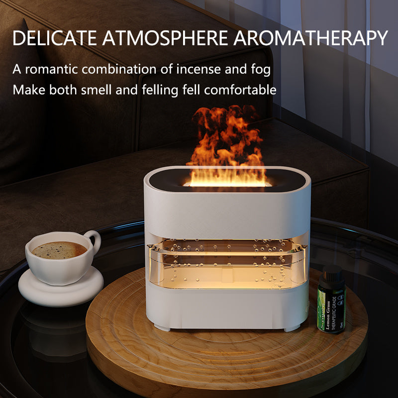 New Products Rain Cloud Fire Humidifier Water Drip Novedades 2024 Rain Water Diffuser Fire Flame Humidifier Aroma Diffuser