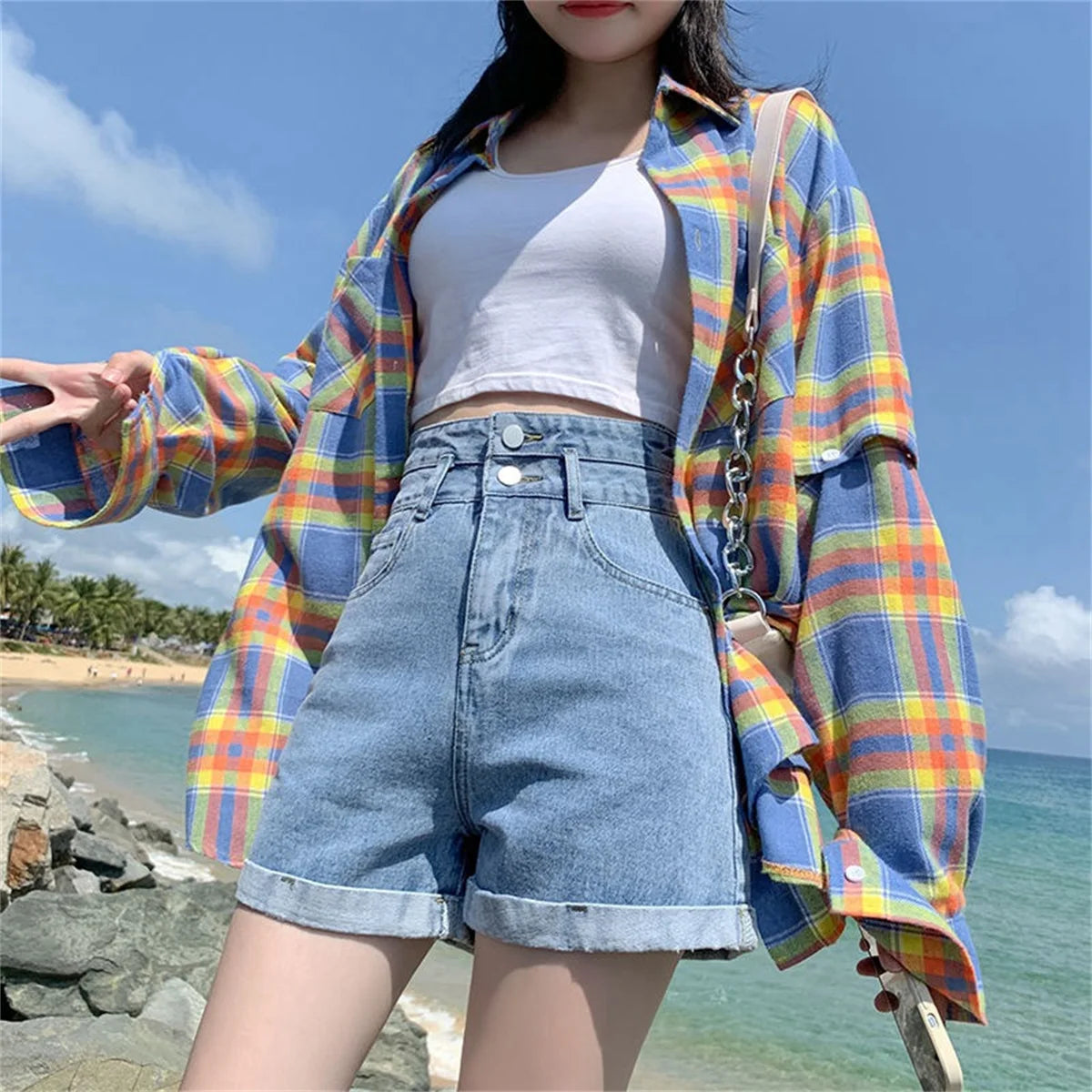 Summer New Y2K Korean Retro Hot Pants