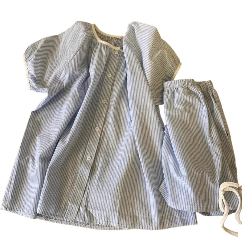 Sweet Sleepwear Women Pajama Sets Plaid Shorts Sets 2 Pieces Korean Piiama Korean Night Wears Button Summer Home Suit 2025 New