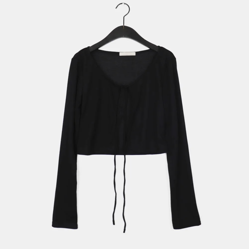 Women Vintage Korean Retro High Street Lace Patchwork Vest + Lace-up T-Shirt 2 Pieces Suit