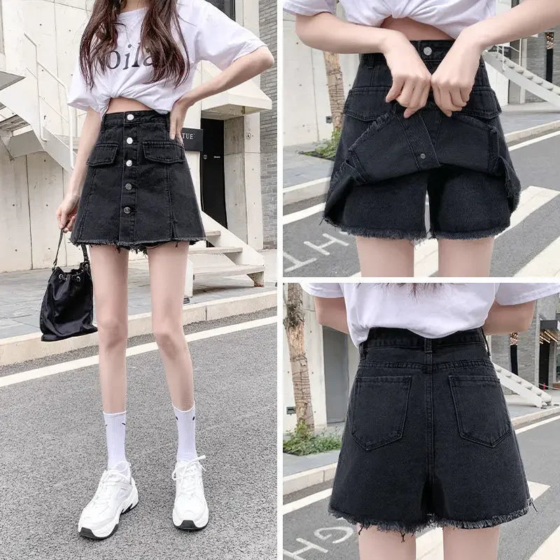 Jeans Skirts for Women High Waist Vintage Harajuku Korean Fashion Y2k